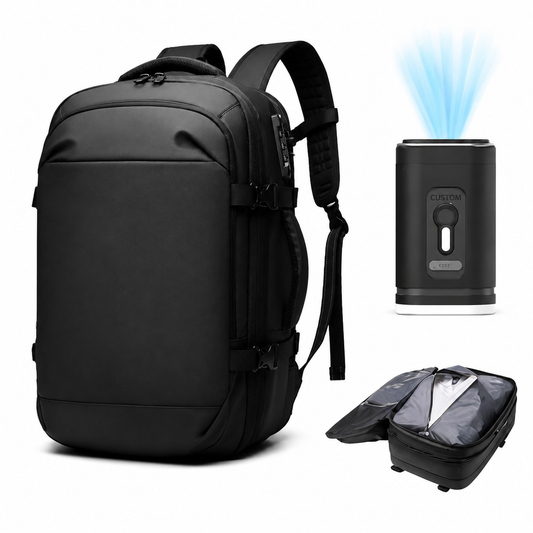 🎒✨ Le sac à dos intelligent avec pompe de compression intégrée ! ✨🎒 Version officielle. (Ref3)