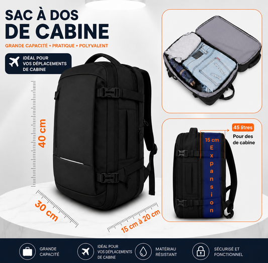 ⚡ Le sac cabine 45L qui fait la différence