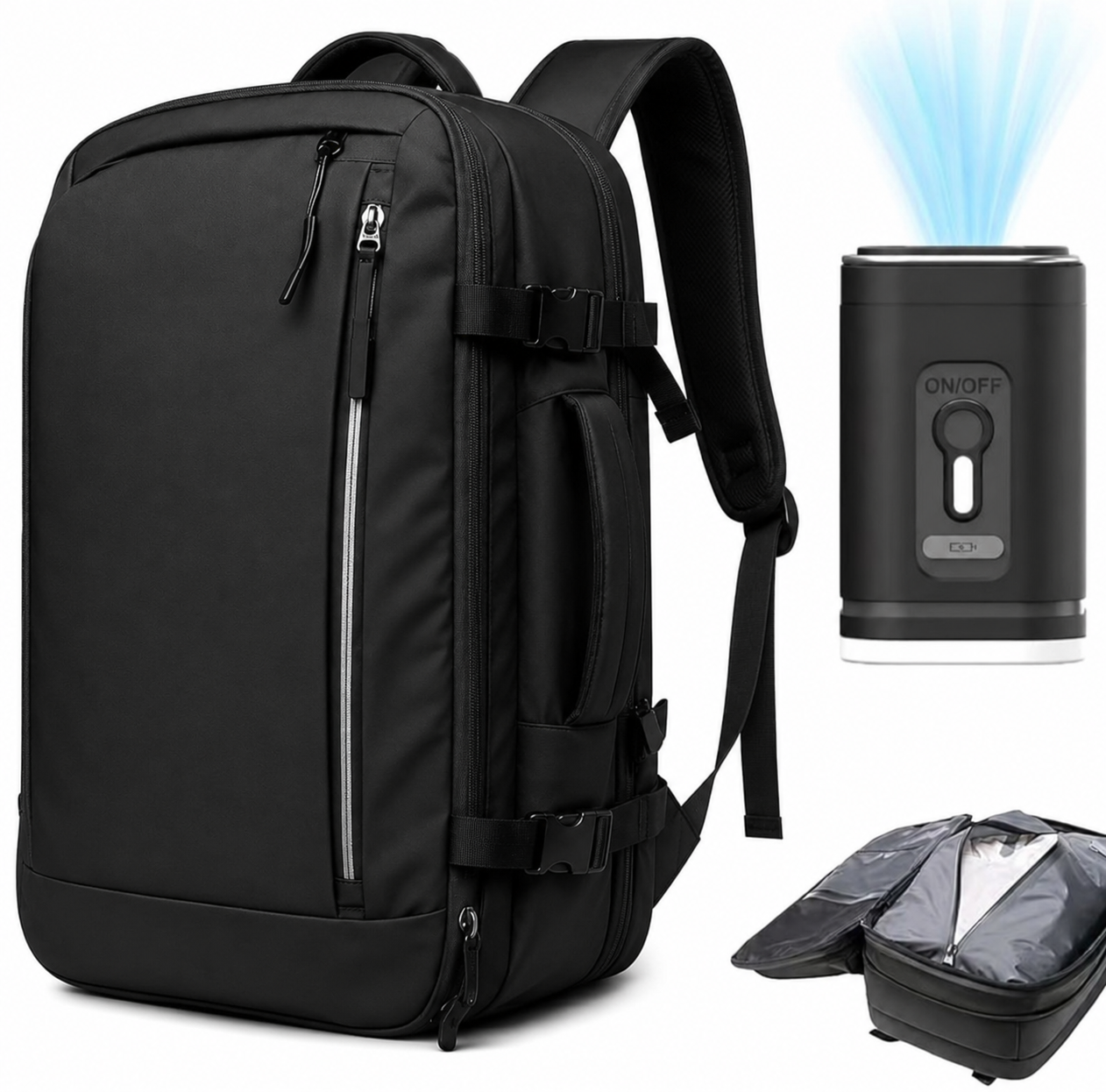 🎒✨ Le sac à dos intelligent avec pompe de compression intégrée ! ✨🎒 Version officielle.
